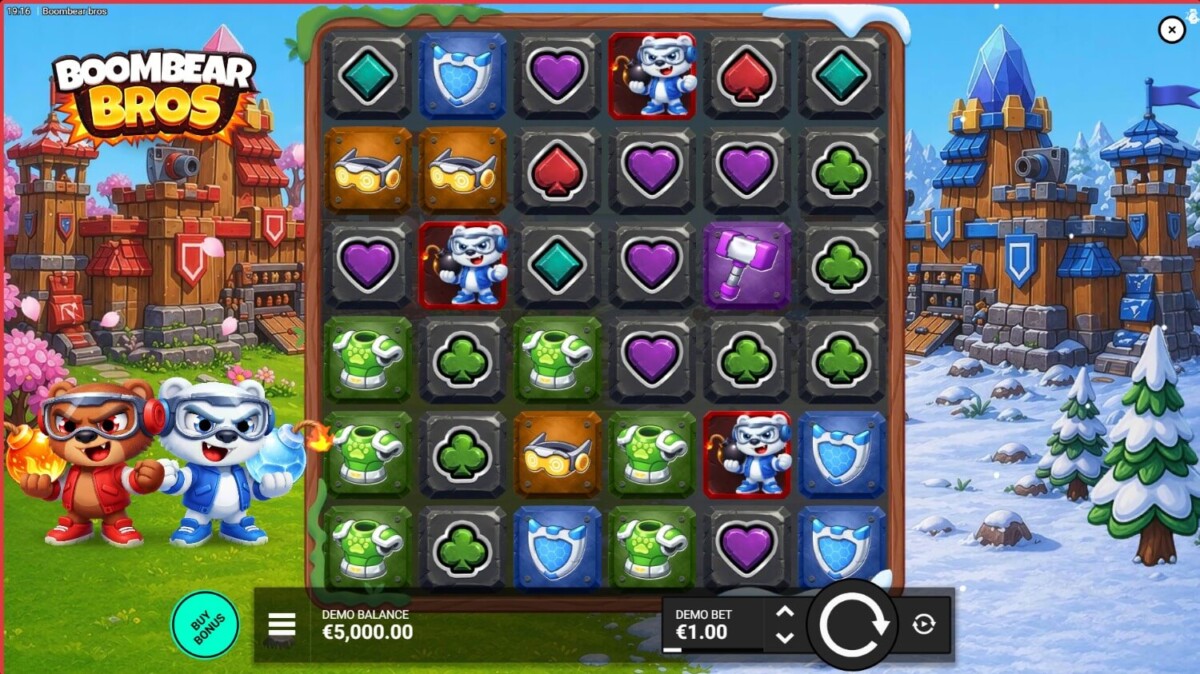 Arab Night Casino Boomber bros مراجعة لعبة سلوت Boombear Bros
