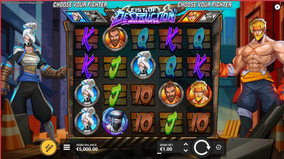 Arab Night Casino Fist of Destruction Megamultiplier مراجعة لعبة سلوت قبضة الدمار مضاعف الميجا