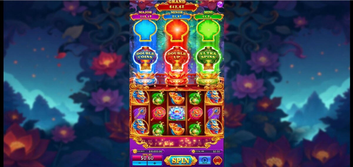 Arab Night Casino Lotus Lanterns: Dragon's Fortune مراجعة لعبة سلوت فوانيس اللوتس: ثروة التنين