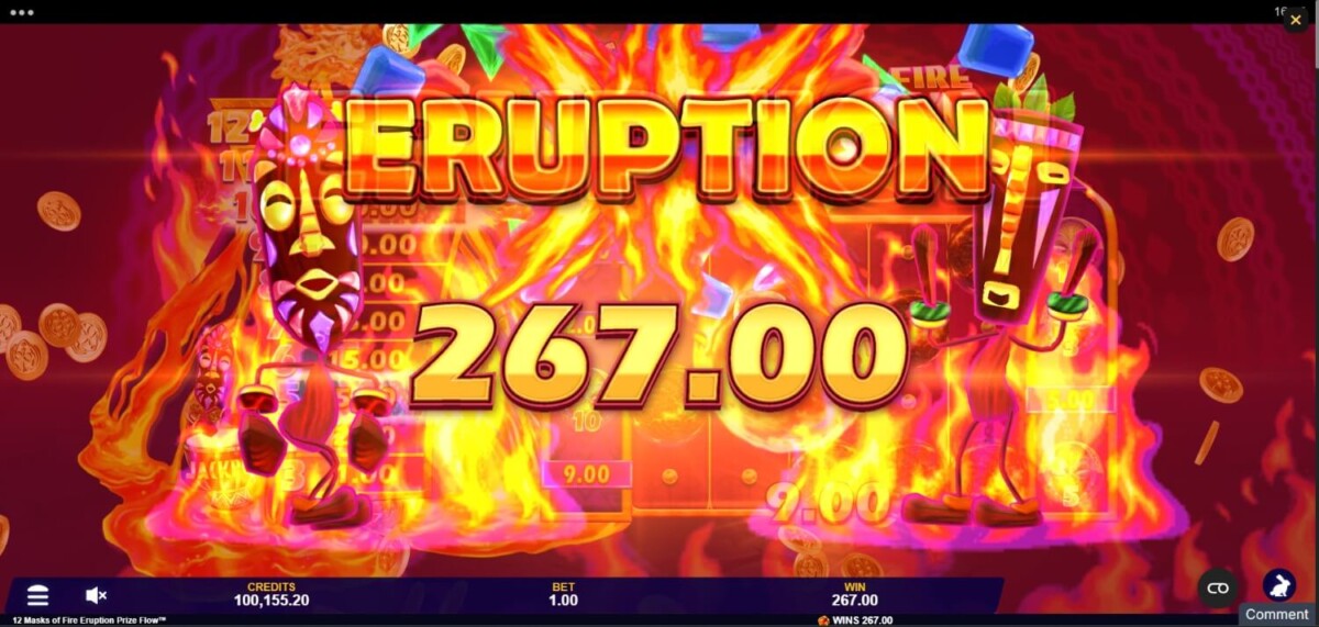 12 Masks of Fire Eruption Prize Flow
