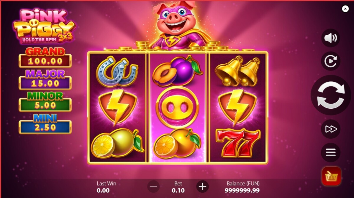 3x3 Pink Piggy: Hold the Spin