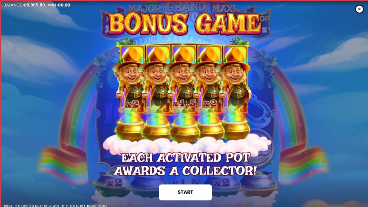 2 Lucky Fellas: Hold & Win
