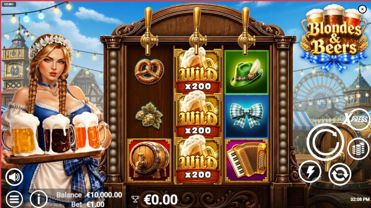 Arab Night Casino مراجعة لعبة السلوت Blondes & Beers الشقراوات والبيرة