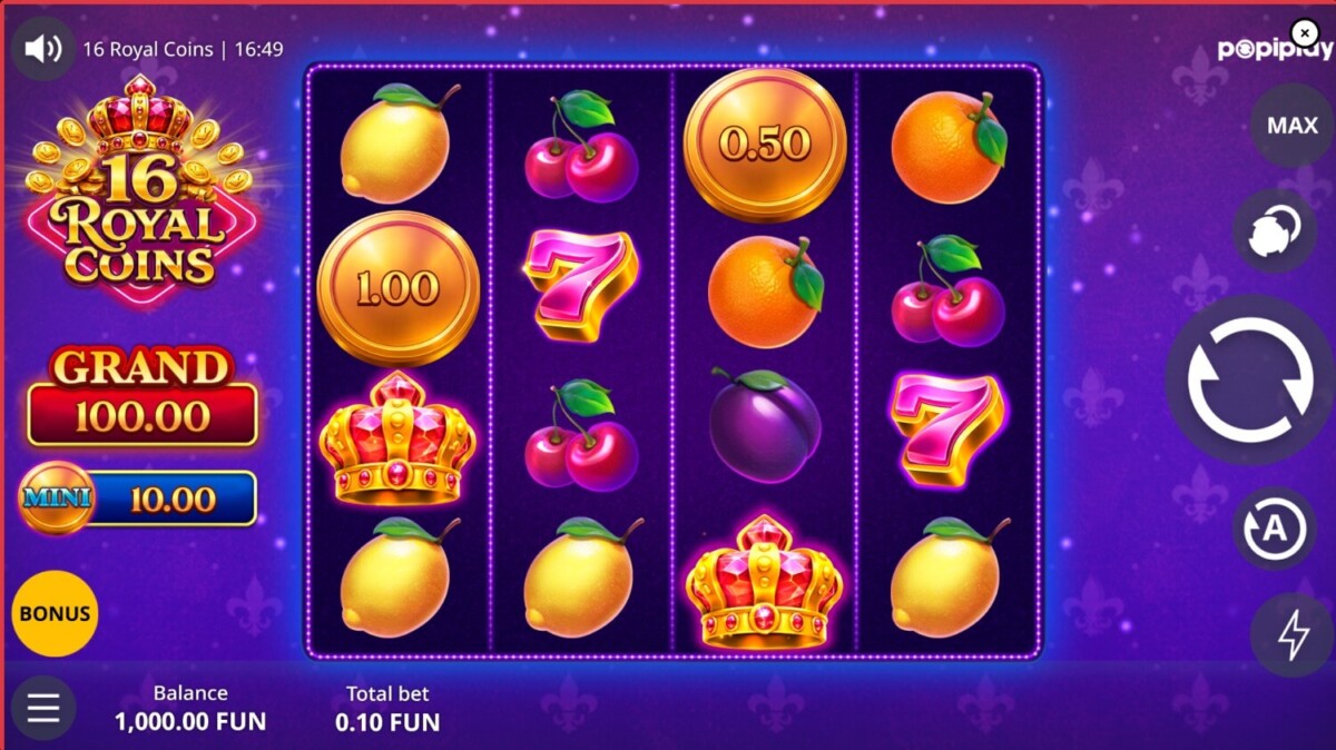 16 Royal Coins