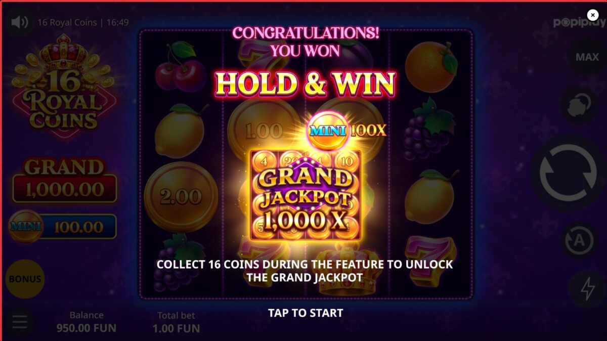 16 Royal Coins