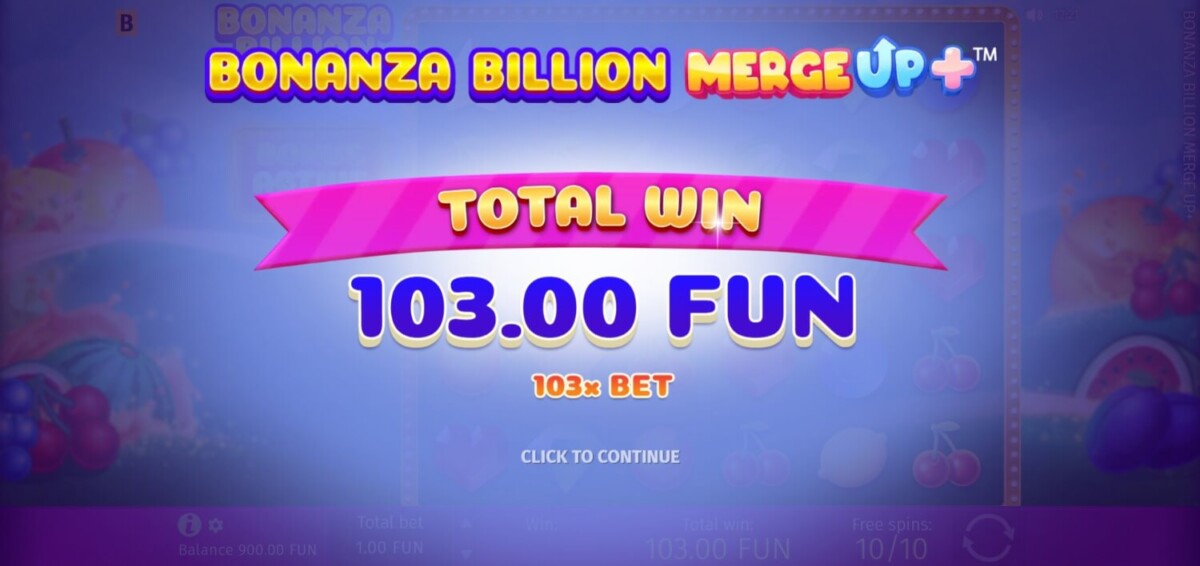 Bonanza Billion Merge Up™+