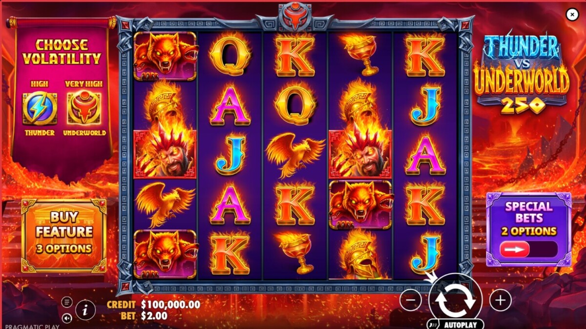 Arab Night Casino مراجعة لعبة السلوت Thunder vs Underworld 250 ثاندر مقابل العالم السفلي 250