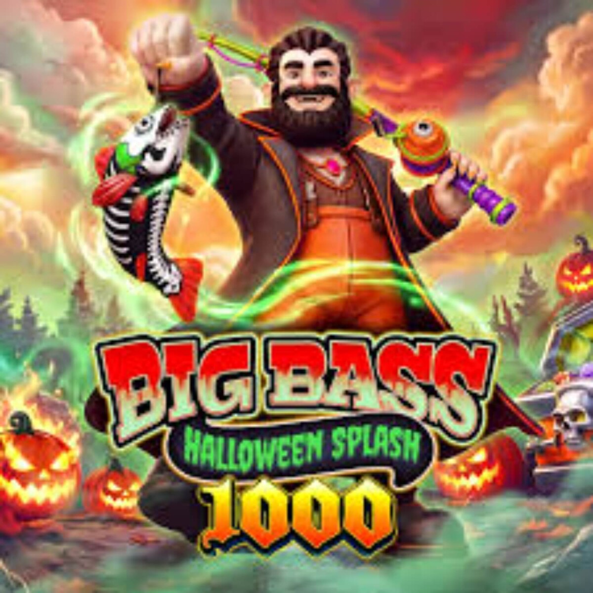 مراجعة لعبة السلوت Big Bass Halloween Splash 1000
