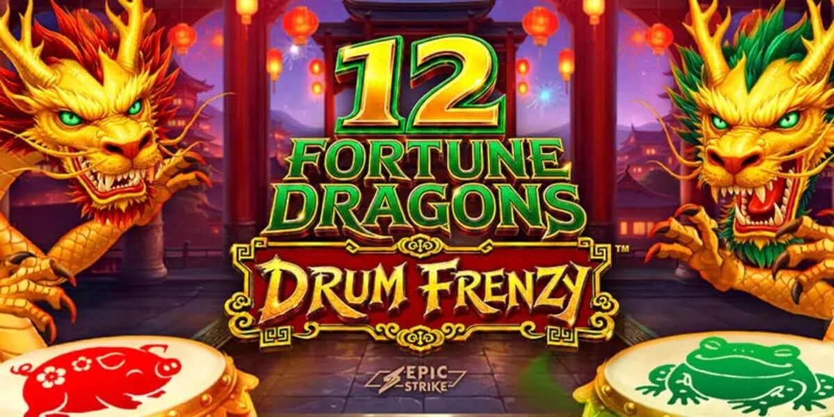 مراجعة لعبة سلوت 12 Fortune Dragons Drum Frenzy