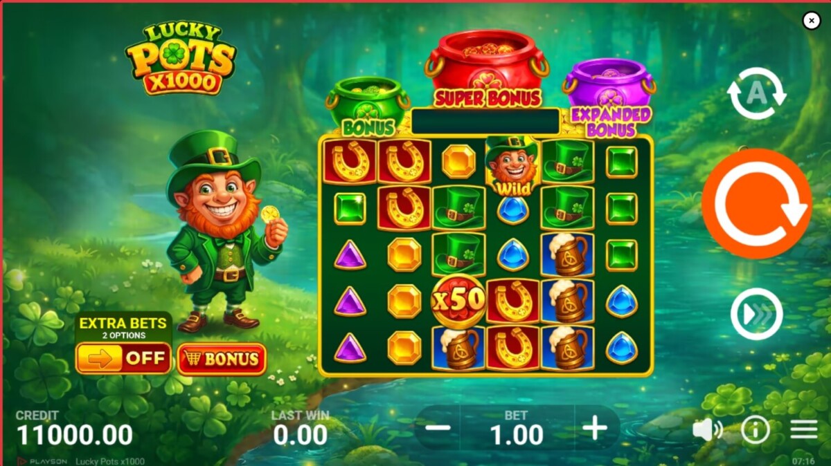 Arab Night Casino مراجعة لعبة السلوت Lucky Pots x1000 Lucky Pots x1000