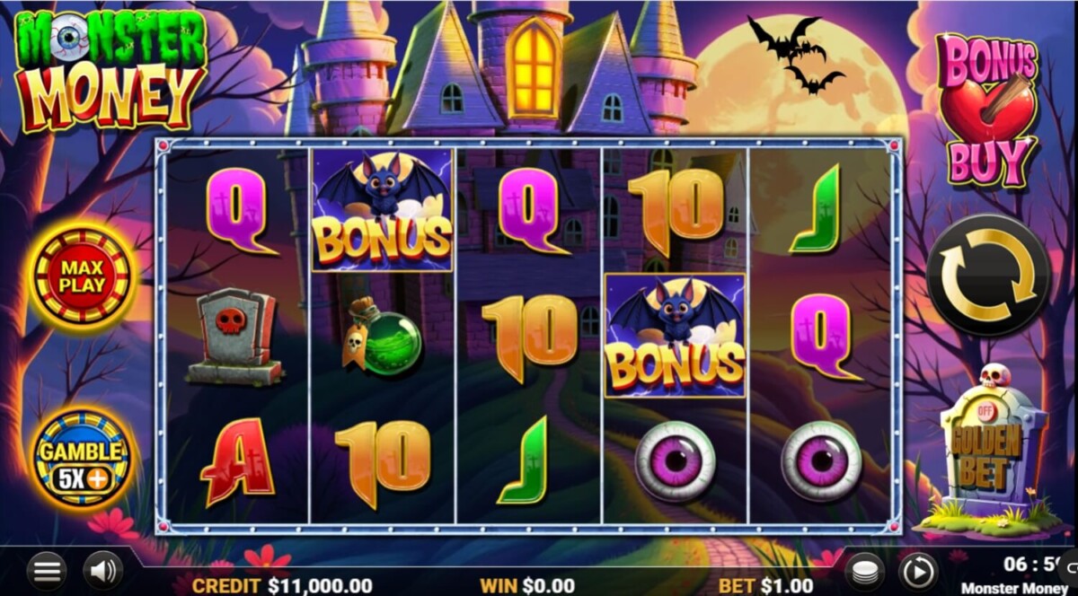 Arab Night Casino مراجعة لعبة السلوت Monster Money Monster Money